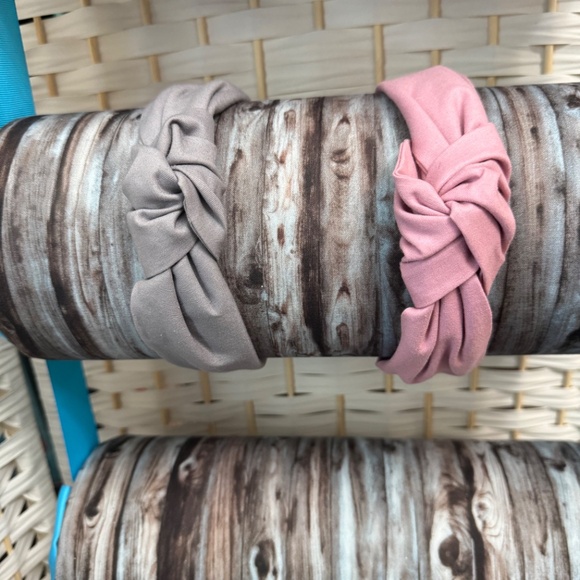 Lot of 5, custom, handmade, knotted, solid colored headbands - Picture 2 of 9